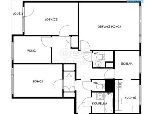 Prodej bytu 4+1, Praha - Hlubočepy, Lohniského, 83 m2