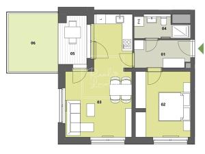 Pronájem bytu 2+kk, Praha - Strašnice, Na palouku, 54 m2