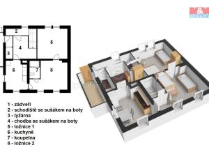 Prodej atypického bytu, Vrchlabí - Hořejší Vrchlabí, 140 m2