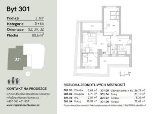 Prodej bytu 3+kk, Chlumec nad Cidlinou, Boženy Němcové, 80 m2