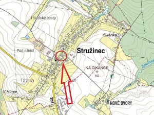 Prodej podílu pozemku pro bydlení, Stružinec, 233 m2