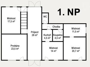 Prodej rodinného domu, Krupka, Bohosudovská, 431 m2