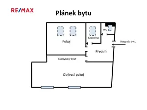 Pronájem bytu 2+kk, Praha - Zličín, Hrozenkovská, 56 m2