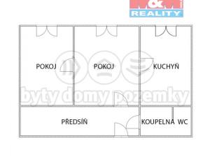 Pronájem bytu 2+1, Havířov - Šumbark, Nákupní, 43 m2