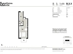 Prodej bytu 1+kk, Kralupy nad Vltavou, 36 m2