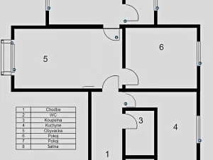 Pronájem bytu 3+1, Brno, Křížová, 67 m2