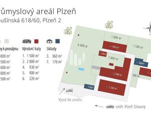 Pronájem skladu, Plzeň, Libušínská, 6000 m2