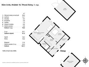 Prodej rodinného domu, Trhové Sviny, 148 m2