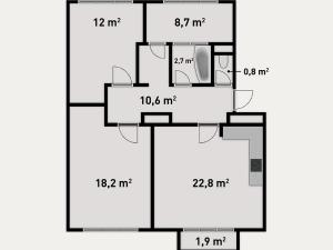 Pronájem bytu 4+kk, Olomouc, Wanklova, 75 m2