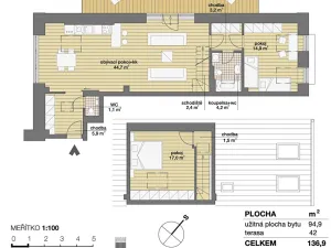 Prodej bytu 3+kk, Praha - Lochkov, U sladovny, 95 m2