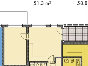 Pronájem bytu 2+kk, Praha - Dolní Měcholupy, Kardausova, 51 m2