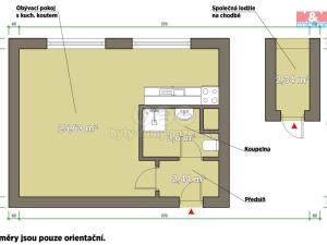 Pronájem bytu 1+kk, Plzeň - Jižní Předměstí, Na Jíkalce, 39 m2