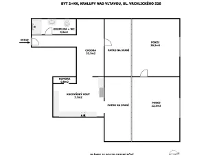 Prodej bytu 2+kk, Kralupy nad Vltavou, Vrchlického, 84 m2