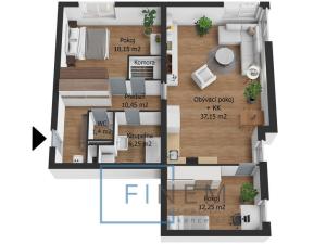 Pronájem bytu 3+kk, Kralupy nad Vltavou - Minice, Souběžná, 86 m2