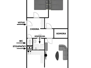 Prodej bytu 3+1, Jílové u Prahy, Holíkova, 72 m2