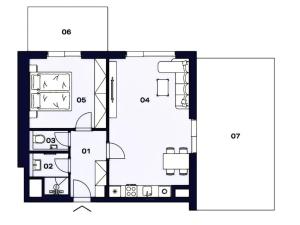 Prodej bytu 2+kk, Praha - Modřany, Barrandova, 58 m2