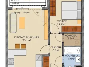 Prodej bytu 2+kk, Praha - Ruzyně, Stočesova, 52 m2