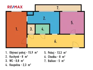 Prodej bytu 2+1, Praha - Braník, Žalmanova, 48 m2