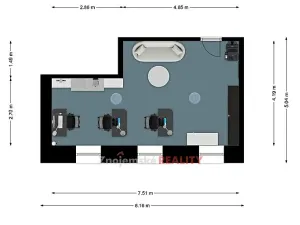 Pronájem kanceláře, Znojmo, Lidická, 27 m2