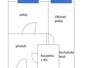 Pronájem bytu 2+kk, Duchcov, V Domkách, 40 m2