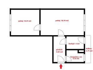 Prodej bytu 2+1, Soběslav, 46 m2