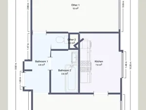 Prodej bytu 2+1, Ústí nad Labem, Studentská, 53 m2