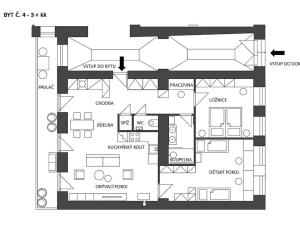 Prodej bytu 3+kk, Praha - Košíře, Holečkova, 84 m2