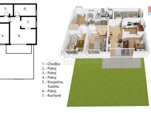 Prodej bytu 4+kk, Hradec Králové - Třebeš, Labská louka, 79 m2