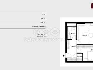 Prodej bytu 2+kk, Brno - Staré Brno, Nové sady, 56 m2