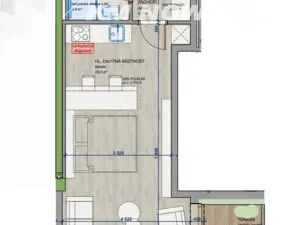 Pronájem bytu 1+kk, Kroměříž, Obvodová, 45 m2