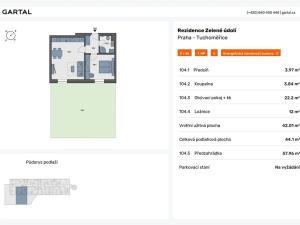 Prodej bytu 2+kk, Tuchoměřice, V Kněžívce, 44 m2