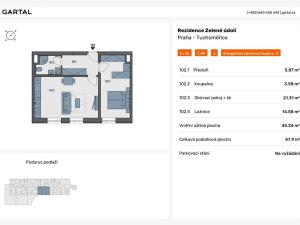 Prodej bytu 2+kk, Tuchoměřice, V Kněžívce, 48 m2