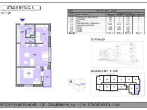 Pronájem bytu 3+kk, Pohořelice, Znojemská, 67 m2