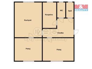 Prodej bytu 2+1, Albrechtice nad Vltavou, 62 m2