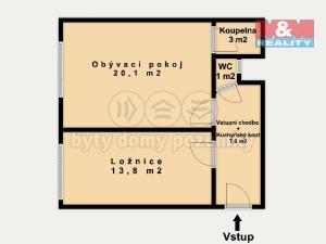 Prodej bytu 2+kk, Praha - Vinohrady, V Horní Stromce, 45 m2