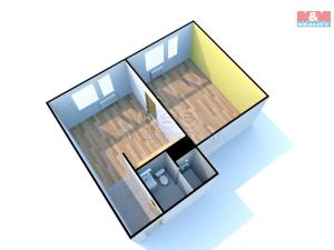 Pronájem bytu 1+1, Děčín - Děčín III-Staré Město, Rakovnická, 32 m2