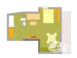 Prodej bytu 1+kk, Bjala, Bulharsko, 42 m2