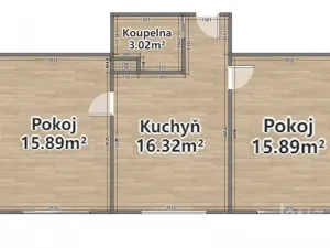 Pronájem bytu 2+1, Žihle, 60 m2