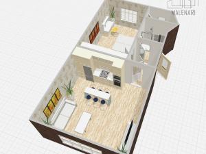 Pronájem bytu 2+kk, Praha - Smíchov, Ke Koulce, 51 m2