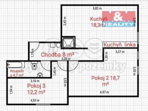 Prodej bytu 3+kk, Raspenava, 67 m2