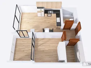 Pronájem bytu 2+kk, Plzeň, Truhlářská, 57 m2