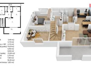 Prodej rodinného domu, Úvaly, Sovova, 155 m2