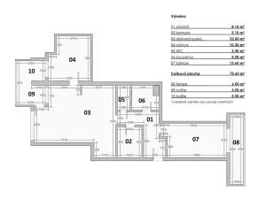 Pronájem bytu 3+kk, Praha - Zbraslav, Elišky Přemyslovny, 75 m2