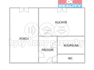 Pronájem bytu 1+1, Ostrava - Zábřeh, Výškovická, 37 m2