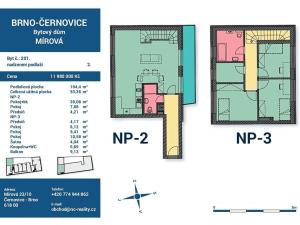 Prodej bytu 4+kk, Brno, Mírová, 113 m2