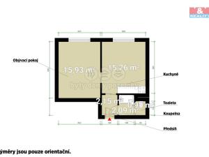 Prodej bytu 1+1, Plzeň - Skvrňany, Vojanova, 34 m2