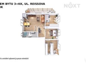 Pronájem bytu 4+kk, Šumperk, Reissova, 62 m2