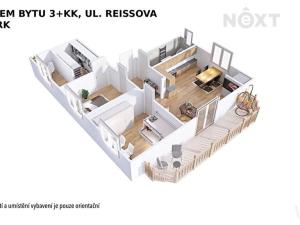 Pronájem bytu 4+kk, Šumperk, Reissova, 62 m2