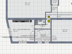 Pronájem bytu 2+kk, České Budějovice, Fráni Šrámka, 53 m2
