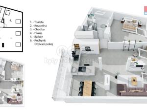 Prodej bytu 2+kk, Brno - Královo Pole, Hutařova, 108 m2